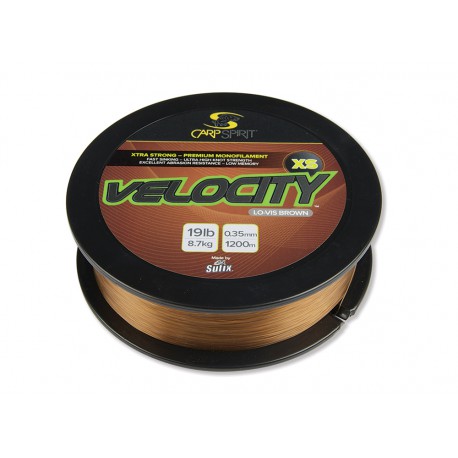 Monofilamento Velocity xs Lo-vis brown CARP SPIRIT