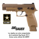 Pistola Sig Sauer M17 ASP Coyote CO2 - 4,5 mm Balines / Bbs Acero - Blowback