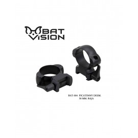 Anillas BAT VISION 30mm desmontables carril Weaver - Bajas
