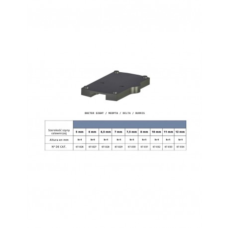 Base holográfico DOCTER/MEOPTA/DELTA/BURRIS carril ventilado