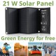 CARGADOR SOLAR MÓVIL BRESSER de 21 vatios con salida USB y DC