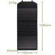 CARGADOR SOLAR MÓVIL BRESSER de 90 vatios con salida USB y CC