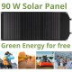 CARGADOR SOLAR MÓVIL BRESSER de 90 vatios con salida USB y CC