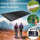 CARGADOR SOLAR MÓVIL BRESSER de 90 vatios con salida USB y CC