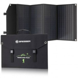 CARGADOR SOLAR MOVIL BRESSER de 120 vatios con salida USB y DC