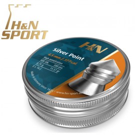 Balines H&N Silver Point - 0,75g lata 500 unid. 4,5mm