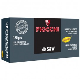 Munición FIOCCHI TOP TARGET - 40 S&W - 180 grains. - punta de plomo