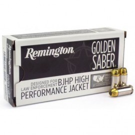 Munición Remington - Golden Saber HPJ - 9mm. BJHP - 124 grains