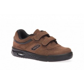 ZAPATILLA DEPORTIVA ECOLOGY SERRAJE VELCRO MARRON