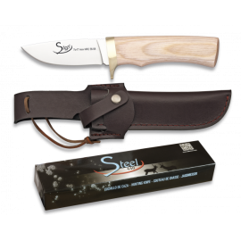 CUCHILLO STEEL 440 FUNDA PIEL HOJA 8.7 cm