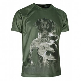 Camiseta Perro cobrando manga corta