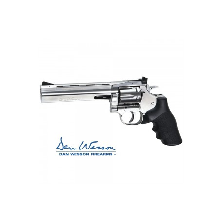 Revolver Dan Wesson 715 6" Silver - 4,5 mm Co2 Bbs Acero