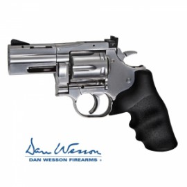 Revolver Dan Wesson 715, 2,5" Silver - 4,5 mm Co2 Bbs Acero