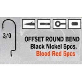Anzuelo recto Offset Round Bend 3/0