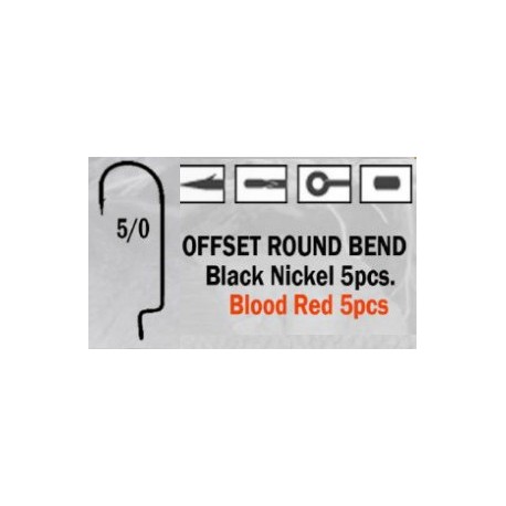 Anzuelo recto Offset Round Bend 5/0